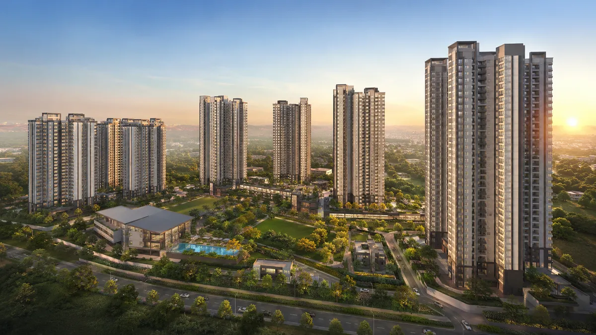 Sobha Trinity Hoskote tower elevation render
