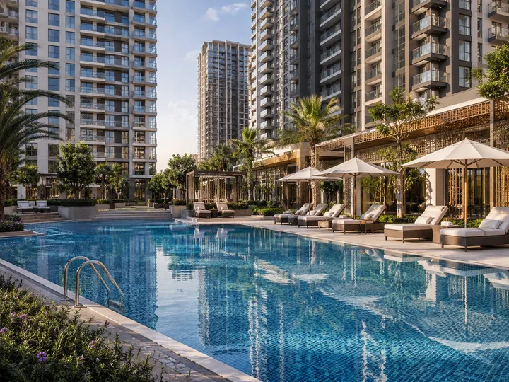 Sobha Trinity Hoskote swimming pool deck visual